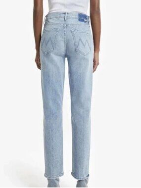 Mother The Dazzler Denim Yoke Front Jeans Ankle Wild Calling Size 25